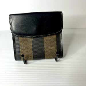 Fendi Black and Brown Men's wallet